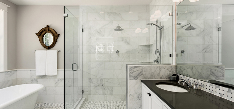 bathroom shower door installation in Quartz Hill