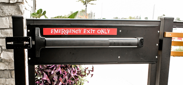 emergency push bar installation in Quartz Hill